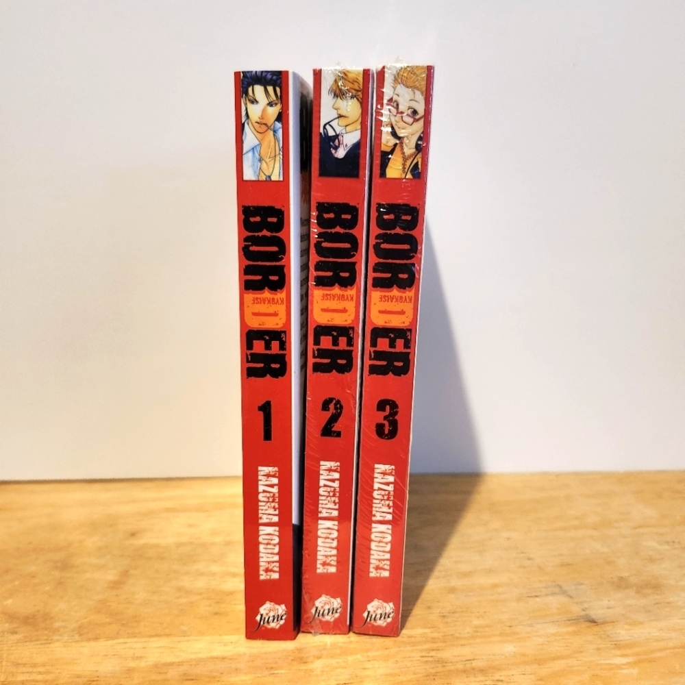 RARE OOP Border By Kazuma Kadaka Manga Volumes 1-3 - BL Yaoi